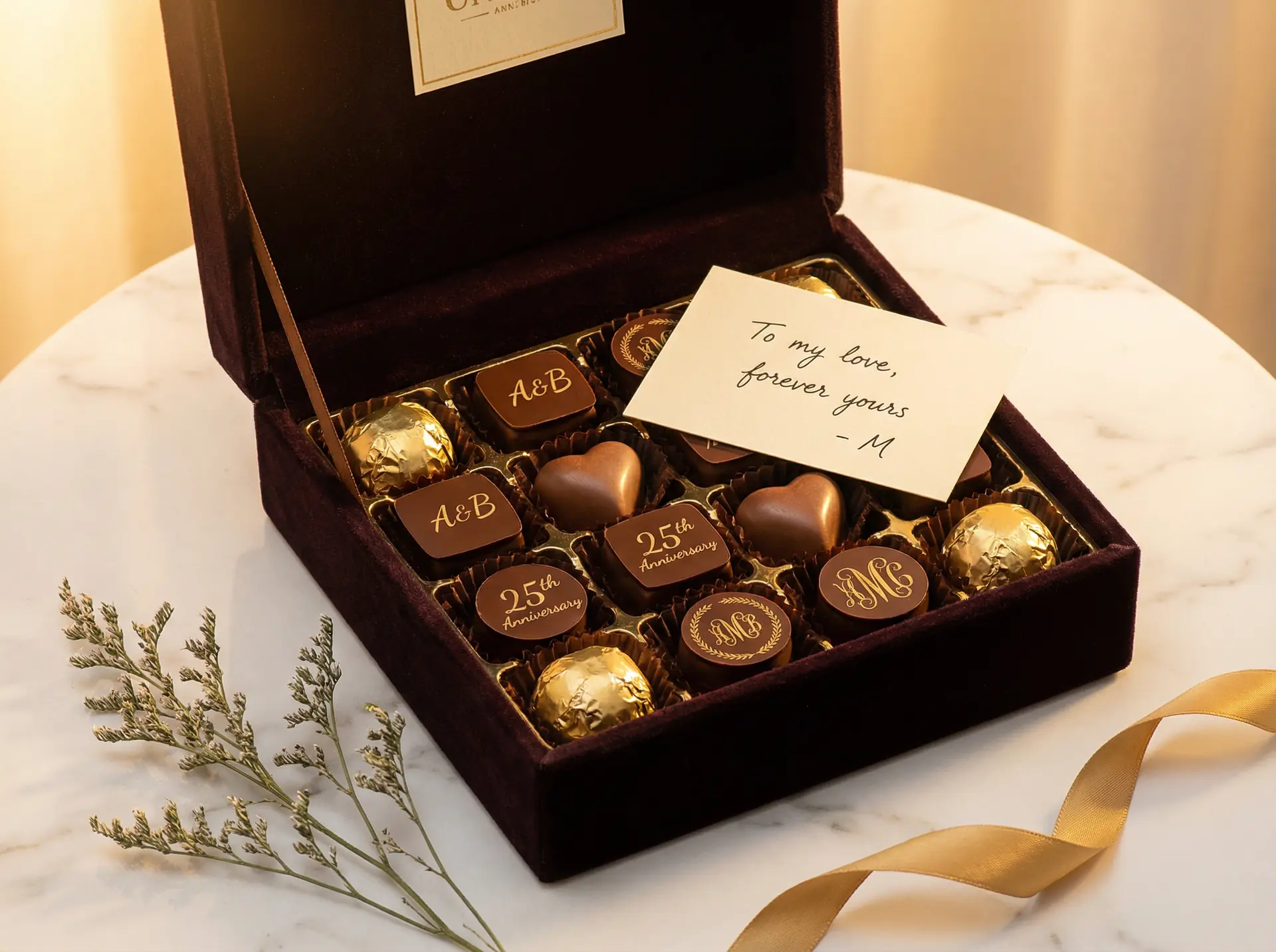 私人订制巧克力 - 糖心 ，专属设计预览